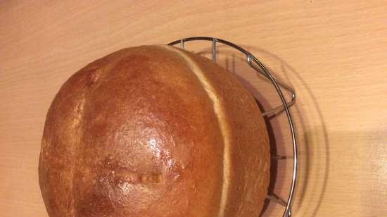 Tejfölös kenyér a sütőben