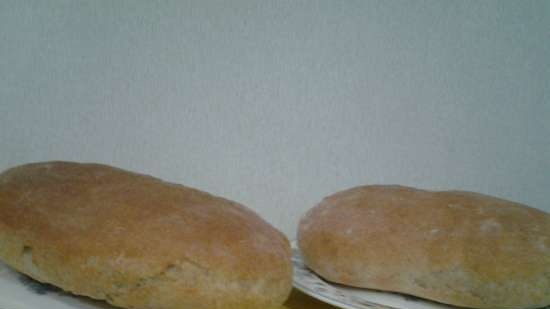 Pan rústico (sobre masa larga)