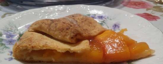 Biscuit with peach