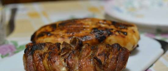 Grilled turkey with BBQ sauce