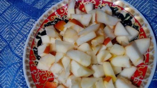 نجوم الحبوب الكاملة مع التفاح (طبق خبز تورتيلا شيف 118000 برنسيس)