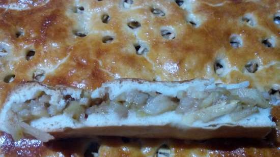 Pasteles de mantequilla con menudencias en crema agria; con repollo escaldado con huevos, etc., en pizzerías Princess y Travola