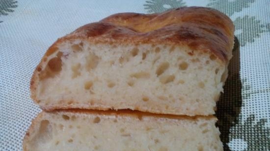 Búza kenyér olvasztott sajttal