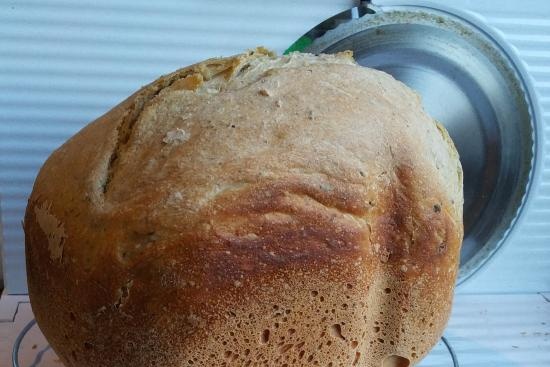 Panasonic 2512. Chleb pszenno-żytni z kaszą manną na wodzie