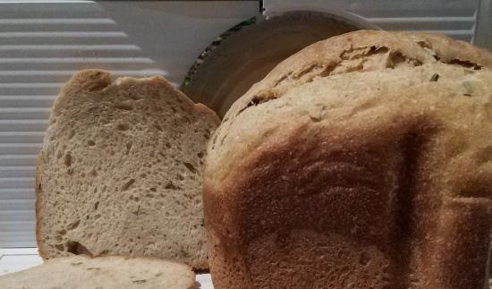 Alacsony élesztős szürke kenyér Panasonic SD-2511-ben