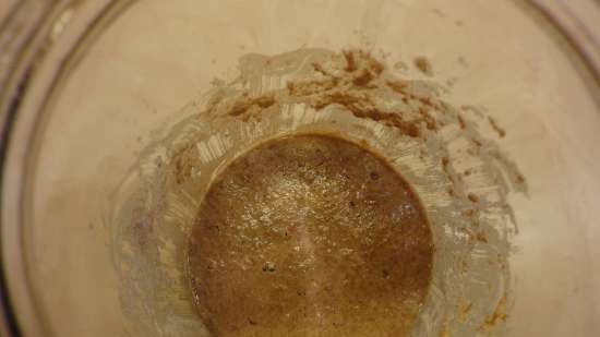 Kovászos búzakenyér csíráztatott búzaszemekből a semmiből (kemencében)