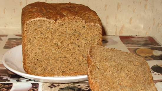 Pane di segale e grano Airy nero (macchina per il pane)