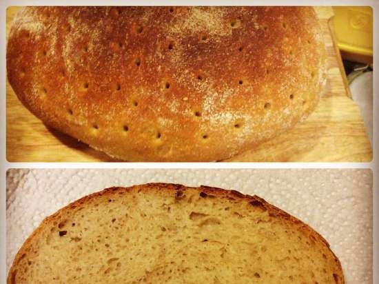 Pane alla crema con farina di ceci
