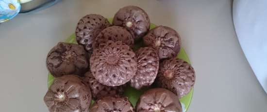 Chocolademannetje met ricotta en kokos