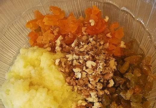Valnøtt-oransje churros med kandiserte frukter fra tørket frukt (i Churrosmaker Princess 132401)