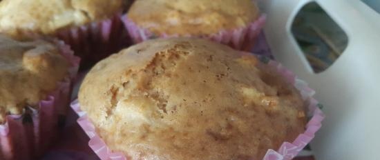Muffins de kéfir con manzanas y canela
