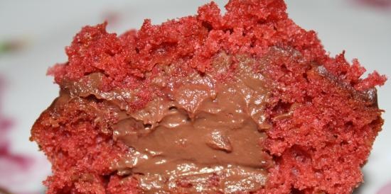 Vörös bársonyos cupcakes