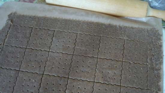 Cracker di segale con crusca e caffè magro (forno Rommelsbacher BG 1650)
