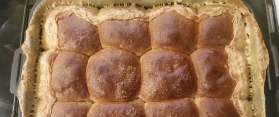 Buchtelnbroodjes (Buchtel) met crèmevulling