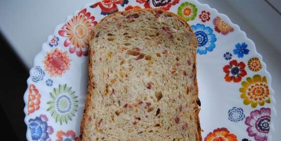 Pieczywo Snack (z serem, koperkiem i salami) (wypiekacz do chleba)