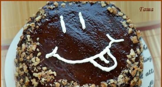 Csokoládé torta Kusi vagy a boldogság hormonja (sütő, lassú tűzhely)