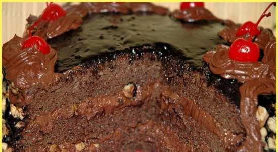 Csokoládé torta Kusi vagy a boldogság hormonja (sütő, lassú tűzhely)