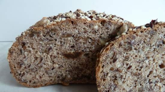 Teljes kiőrlésű kenyér - 5 perc, nem gyúrható (Suzanne Zaisl)