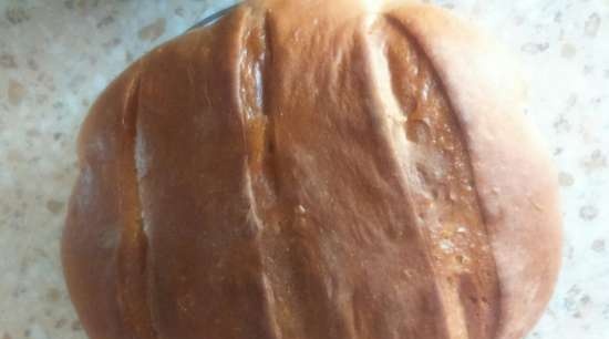 Chleb pszenny na starym cieście (piekarnik)