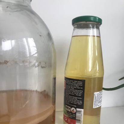 Vinagre de sidra de manzana natural de fermentación natural según Jarvis