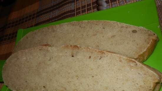Chleb pszenny z mąką pełnoziarnistą Zakrętka (piekarnik)