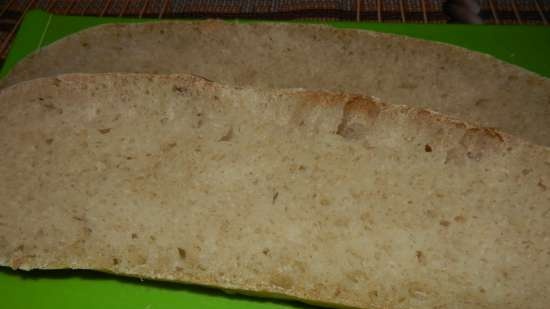 Búza kenyér teljes kiőrlésű liszt sapkával (sütő)