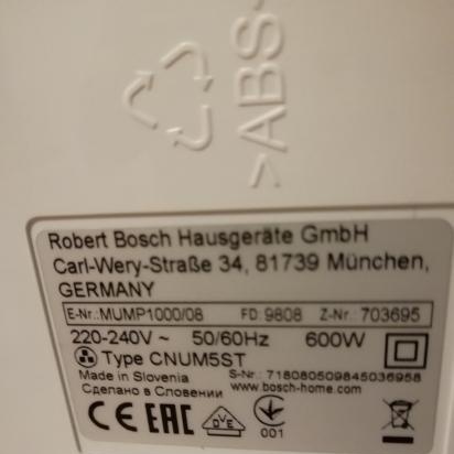Robot de cocina Bosch MUM 5 ...