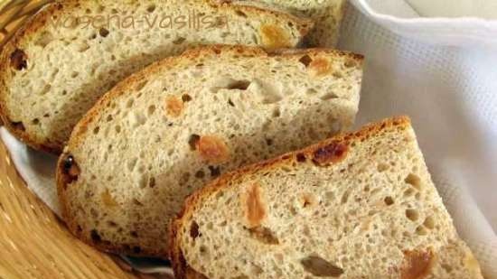 Pane di grano con uvetta