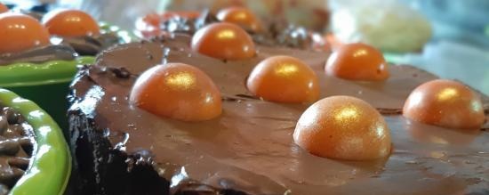 Andy Chef's chocoladetaart met abrikozen en zachte mousse