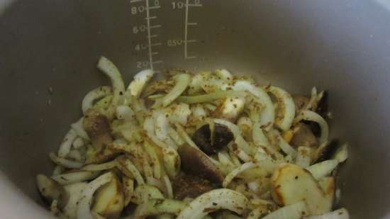 Roast with porcini mushrooms in the Philips HD3036 multicooker