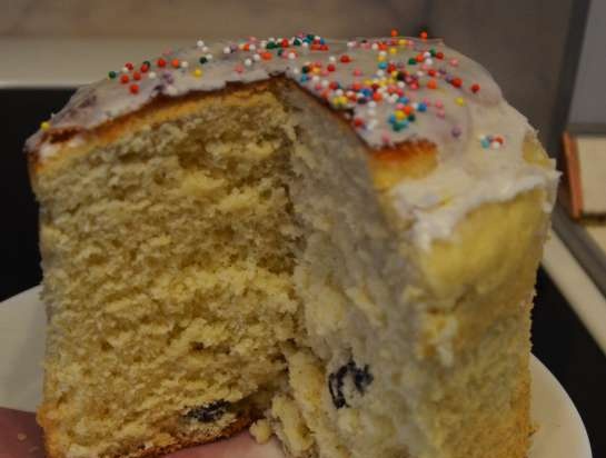 Miękka, słodka borówka i szarlotka na bazie ciasta na francuskie bułeczki