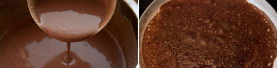 Tortitas de chocolate con soufflé