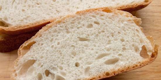 Búza kenyér egy régi tésztán