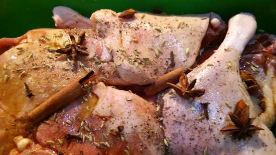 Pikantne udka z kaczki ze śliwkami i szałwią inspirowane recepturą Jamiego Olivera.
