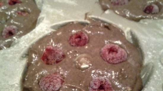 Madár cseresznye málna muffin