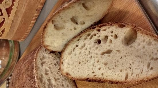 Usar requesón añejo en masa de pan