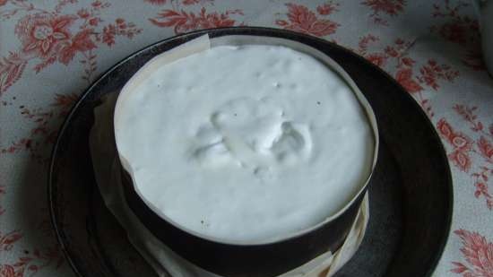 Madártej torta (zselatinon)