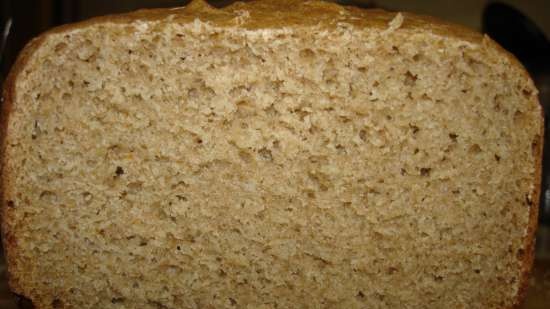 Orosz alapú rozsbúzás élesztő kenyér (Polaris PBM 1501D kenyérkészítő)