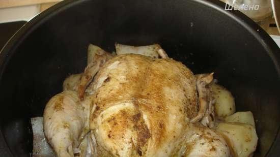 Duetto festivo: patate e pollo ripieni di funghi (pentola a pressione Polaris 0305)