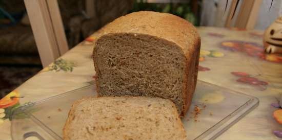 Pane di segale di grano in una macchina per il pane (la nostra ricetta collaudata in famiglia)