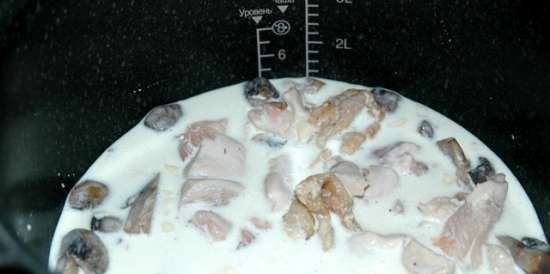 Kylling med sopp - champignons (gjøk 1055)