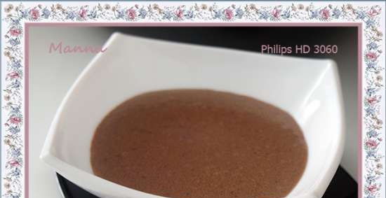 Sjokoladegryngrøt i en multikoker Philips HD3060