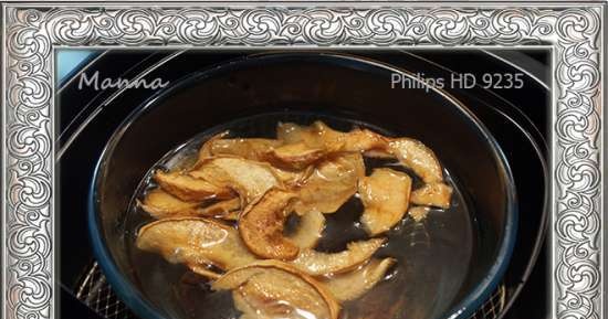 Compota de frutos secos picantes en la airfryer Philips HD9235