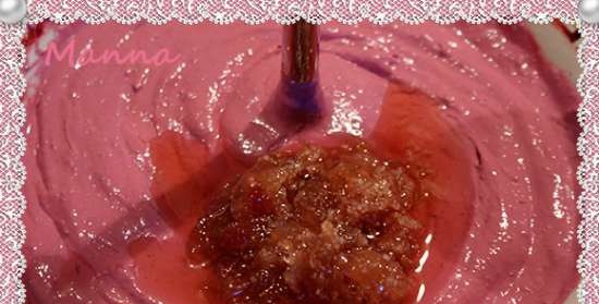 Gelato alla ricotta Berry Rose (gelato al compressore Nemox Talent Gelato & Sorbet)