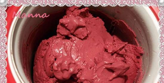 Berry Rose túrós fagylalt (kompresszoros fagylalt Nemox Talent Gelato & Sorbet)