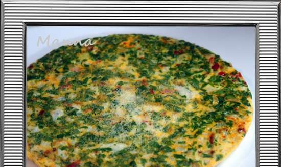 Omelette con verdure in un multicooker Panasonic SR-TMZ550