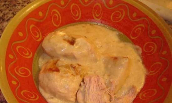Filetto di pollo in salsa di senape e panna acida