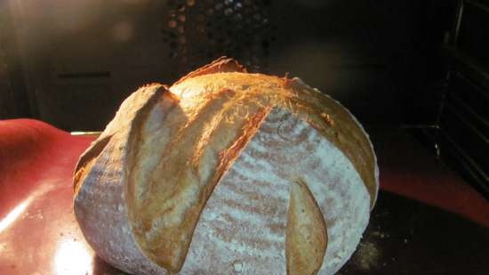 Chléb s tekutými droždí na sádle a syrovátce