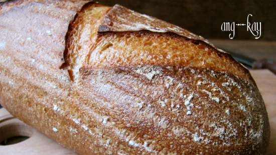 Pane di segale di grano con lunga lievitazione