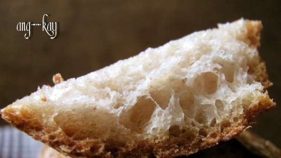 Pane di segale di grano con lunga lievitazione